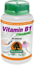 WILLOW - Vitamin B1 Thiamine - 100 Caps