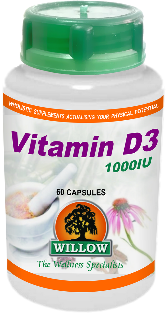 WILLOW - Vitamin D3 1000IU - 60 Capsules | One Life Health