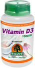 WILLOW - Vitamin D3 1000IU - 60 Capsules