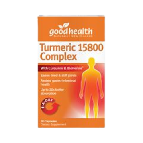 GOOD HEALTH - Turmeric 15800 Complex 30 Capsules | One Life Health