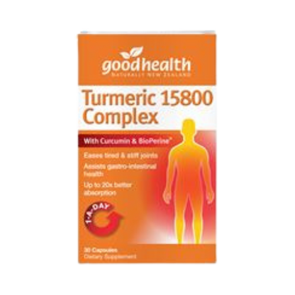 GOOD HEALTH - Turmeric 15800 Complex 30 Capsules | One Life Health