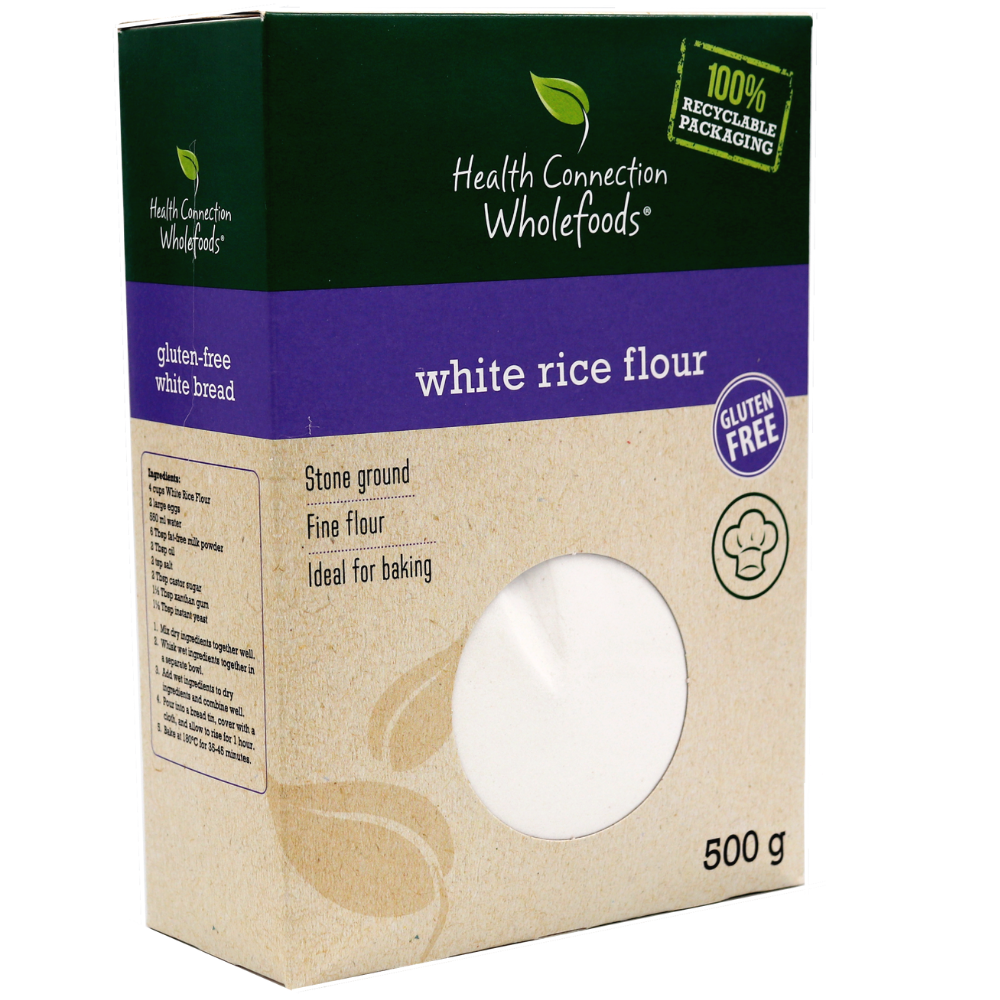 HEALTH CONNECTION WHOLEFOODS - White Rice Flour Stoneground - 500g | One Life Health
