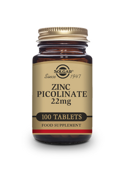 SOLGAR - Zinc Picolinate 22 mg – 100 Tablets