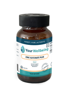 YOUR WELLBEING - Zinc Glycinate Plus 60 Capsules