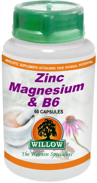 WILLOW - Zinc, Mag, B6 - 60 Capsules | One Life Health