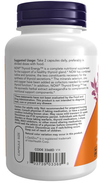 NOW®  - Thyroid Energy - 90 Veg Capsules | One Life Health