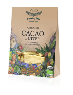 SOARING FREE SUPERFOODS - Cacao Butter, Organic, Raw  200g