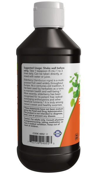 NOW®  - Elderberry Liquid - 237ml | One Life Health