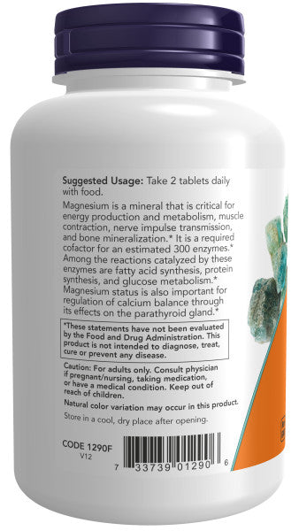 NOW®  - Magnesium Citrate 200 mg - 100 Tablets | One Life Health