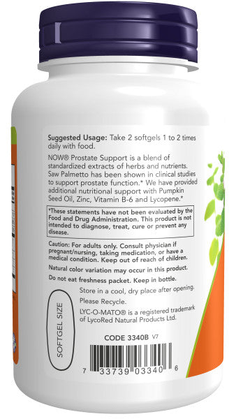 NOW®  - Prostate Support - 90 Softgels | One Life Health