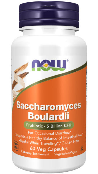NOW®  - Saccharomyces Boulardii - 60 Veg Capsules | One Life Health