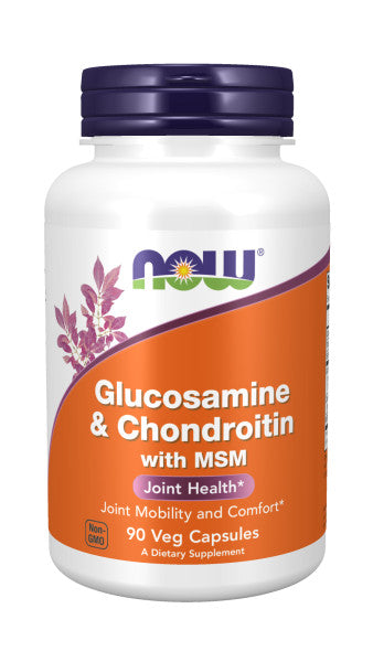NOW®  - Glucosamine & Chondroitin With MSM - 90 Veg Capsules | One Life Health