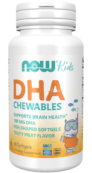 NOW®  - DHA Kids Chewable - 60 Softgels | One Life Health