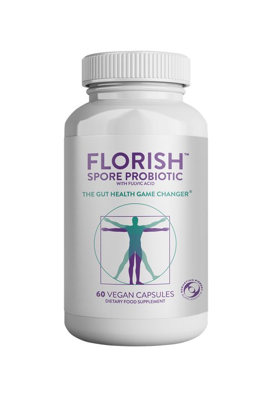 Florish Spore Probiotic with Fulvic Acid - 60 Capsules | One Life Health