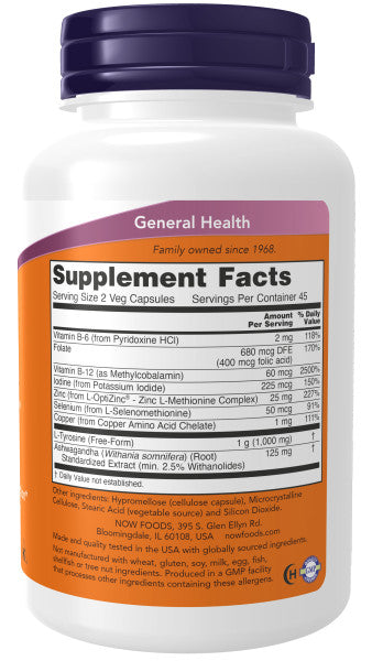 NOW®  - Thyroid Energy - 90 Veg Capsules | One Life Health