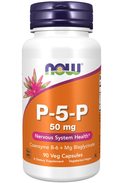 NOW®  - P-5-P 50 mg - 90 Veg Capsules | One Life Health