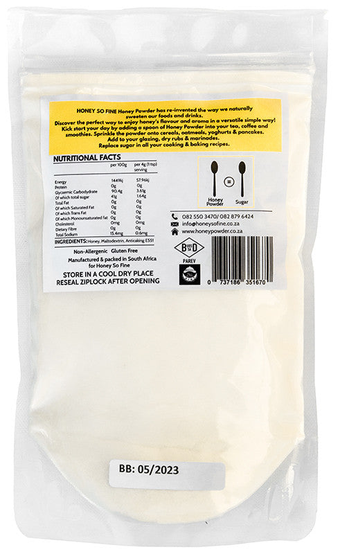HONEY SO FINE GREENSTONE - 250g Honey Powder | One Life Health
