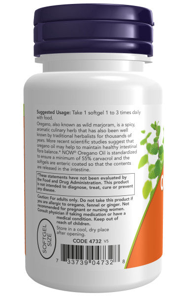 NOW®  - Oregano Oil - 90 Softgels | One Life Health