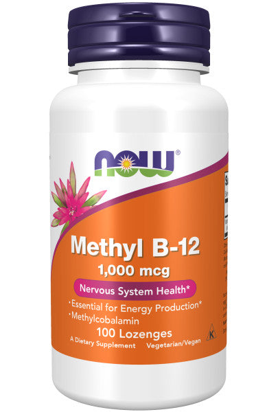 NOW®  - Methyl B-12 1,000 mcg - 100 Lozenges | One Life Health