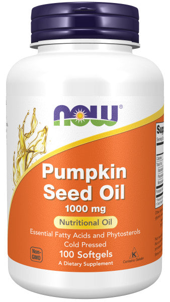 NOW®  - Pumpkin Seed Oil 1000 mg - 100 Softgels | One Life Health