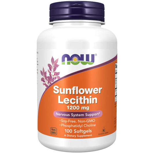 NOW®  - Sunflower Lecithin 1200 mg 100 Softgels | One Life Health