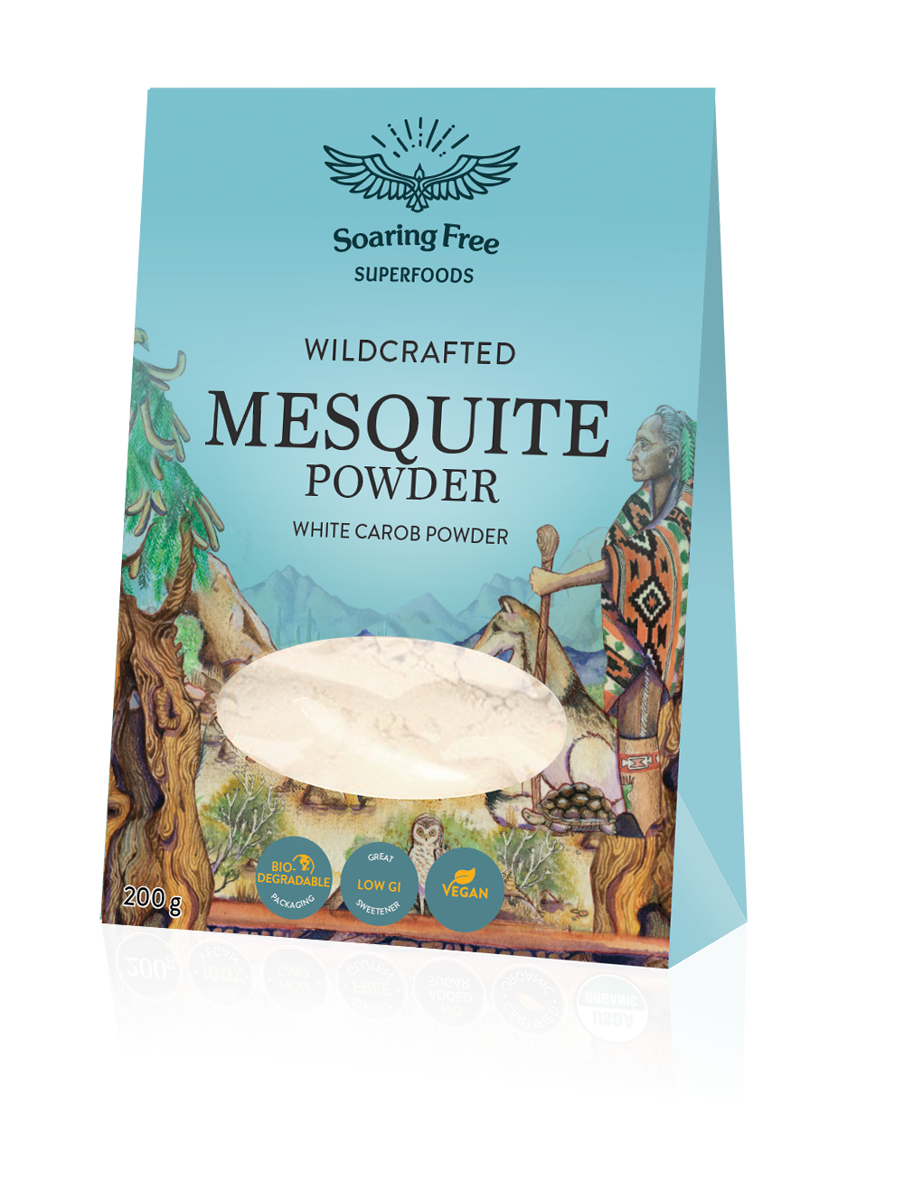 SOARING FREE SUPERFOODS - Mesquite Powder, Wildcrafted 200g | One Life Health