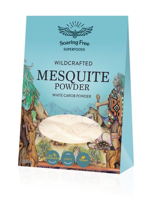 SOARING FREE SUPERFOODS - Mesquite Powder, Wildcrafted 200g | One Life Health