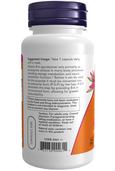 NOW®  - P-5-P 50 mg - 90 Veg Capsules | One Life Health
