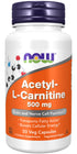 NOW®  - Acetyl-L-Carnitine 500 mg - 50 Veg Capsules