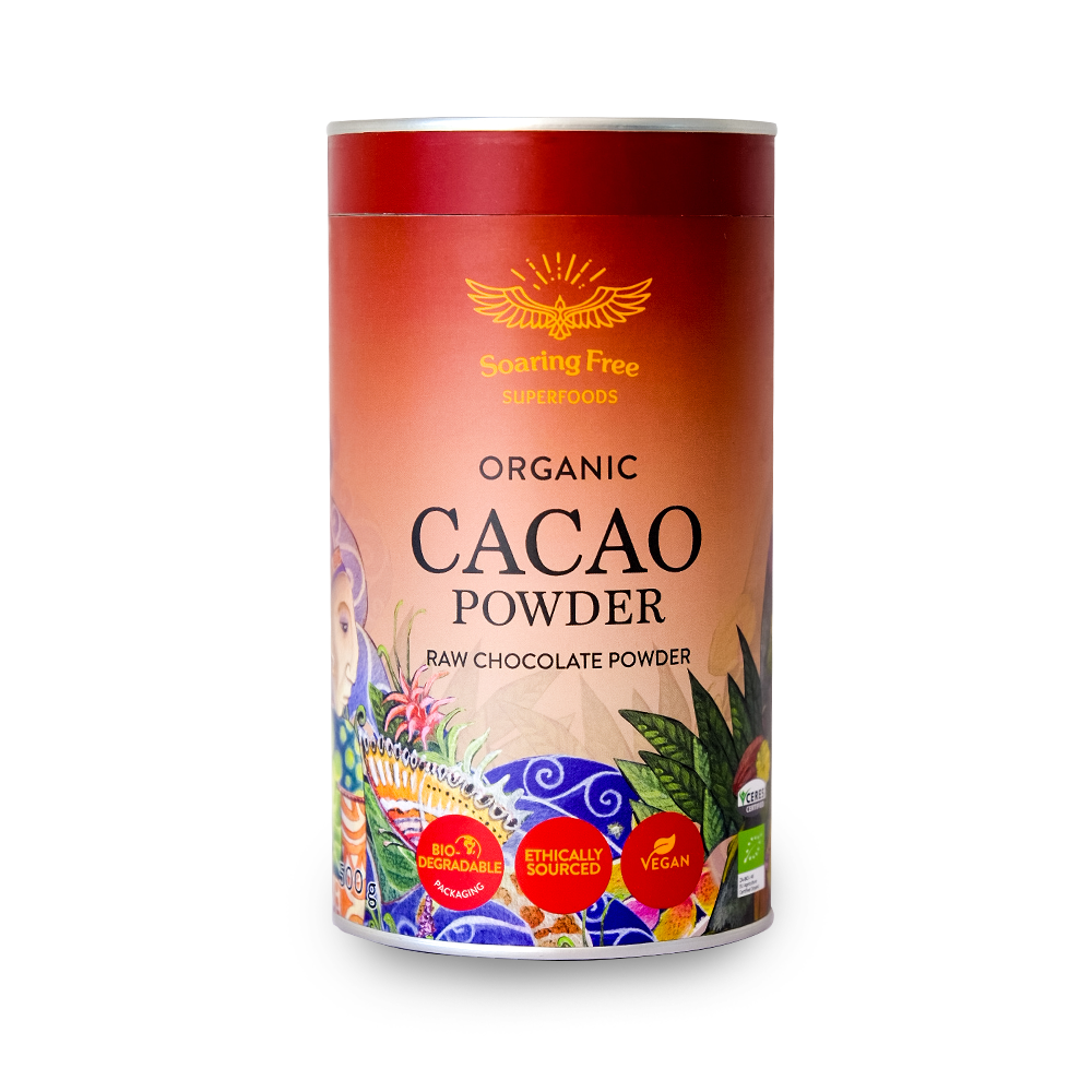 SOARING FREE SUPERFOODS - Cacao Powder, Organic, Raw 500g | One Life Health