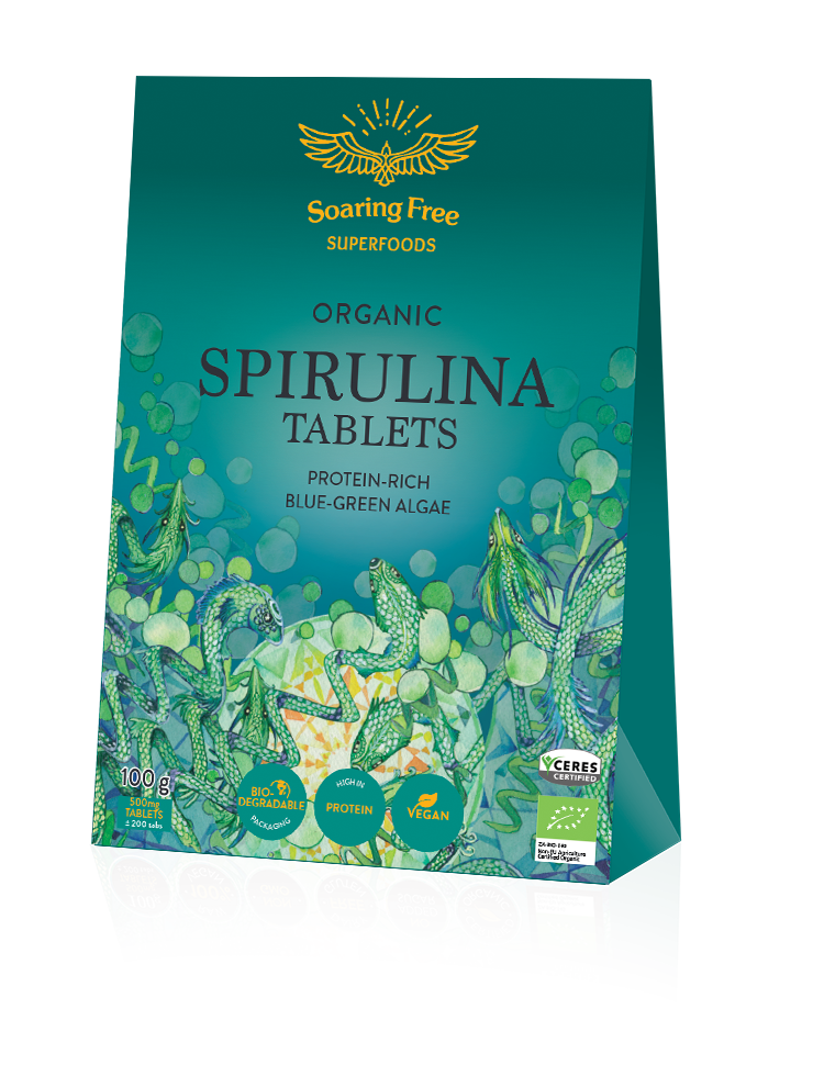 SOARING FREE SUPERFOODS - Spirulina Powder, Organic 200g | One Life Health