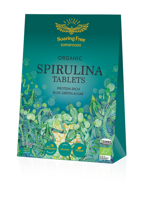 SOARING FREE SUPERFOODS - Spirulina Powder, Organic 200g | One Life Health