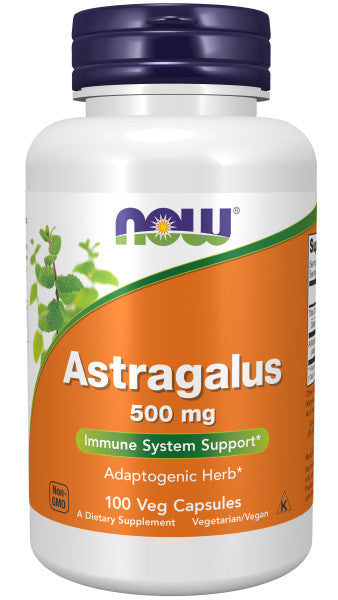 NOW® - Astragalus 500 mg - 100 Veg Capsules | One Life Health