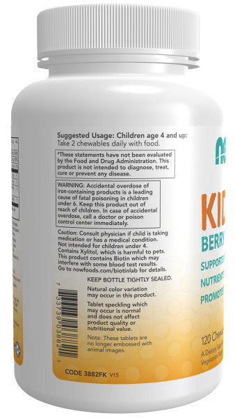 NOW®  - Kid Vits Berry Blast - 120 Chewables | One Life Health