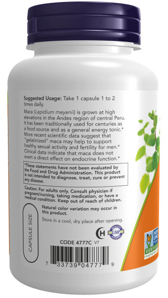 NOW®  - Maca 750 mg Raw - 90 Veg Capsules | One Life Health