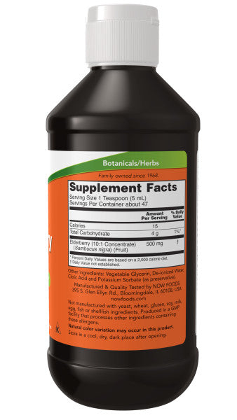 NOW®  - Elderberry Liquid - 237ml | One Life Health