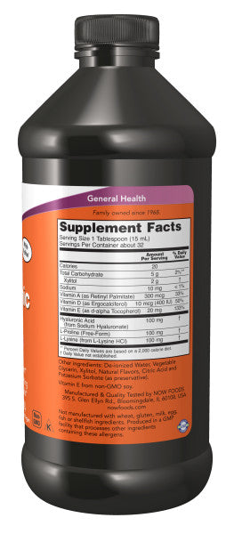 NOW®  - Hyaluronic Acid 100 mg Liquid - 16 fl. oz. | One Life Health
